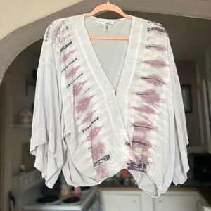 Tie Dye Kimono Top by Pretty, Fabulous, and Broke-S